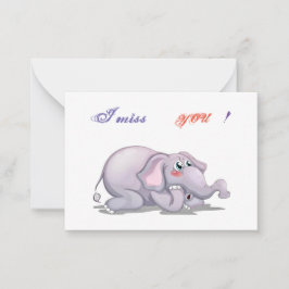 Jag saknar dig anteckningskort