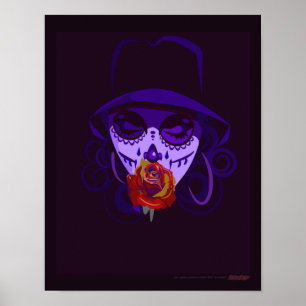Jag saknar dig Dam med Ro Day of the dead Poster