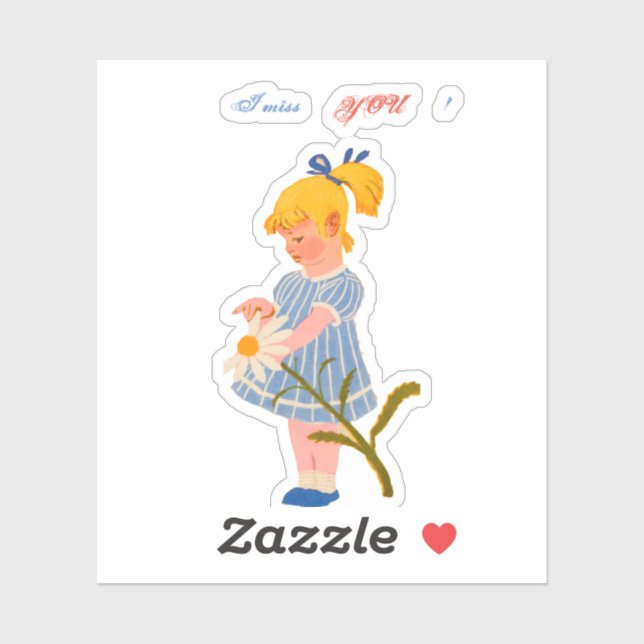 Jag saknar dig! Etiketter och etiketter (Ark)