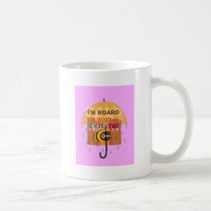 Jag saknar dig i regnet jag är uttråkad kaffemugg