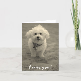 Jag saknar dig! kort