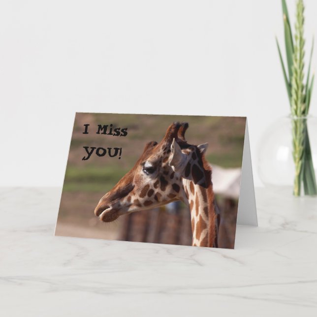 Jag saknar dig! kort (Framsida)