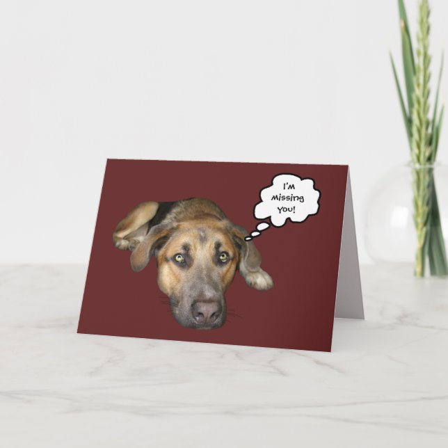 Jag saknar dig! kort (Framsida)