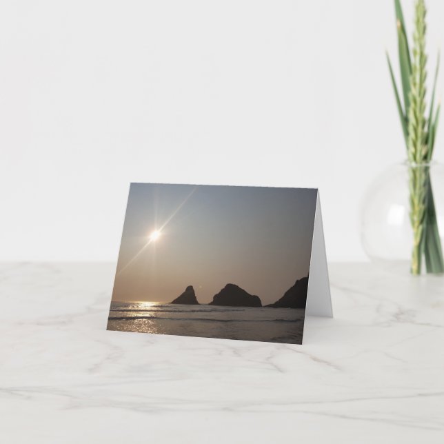 "Jag saknar dig"-kort - Oregon Kusten Tack Kort (Framsida)