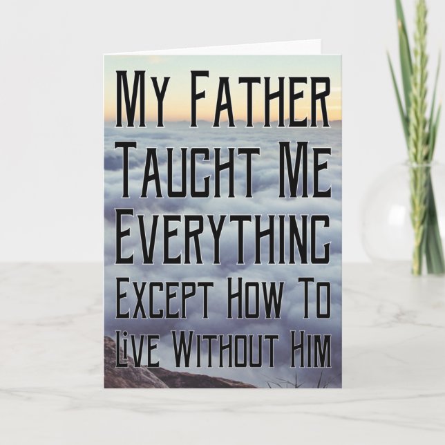 Jag saknar dig Pappa Kort (Framsida)