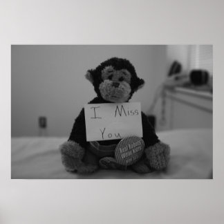 Jag saknar dig poster