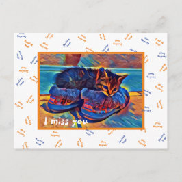 Jag saknar dig "skicka krukor" vykort