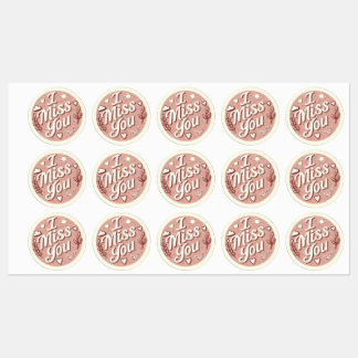 Jag saknar dig Stickers Lakan