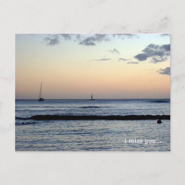 jag saknar dig ... vykort (Framsida)