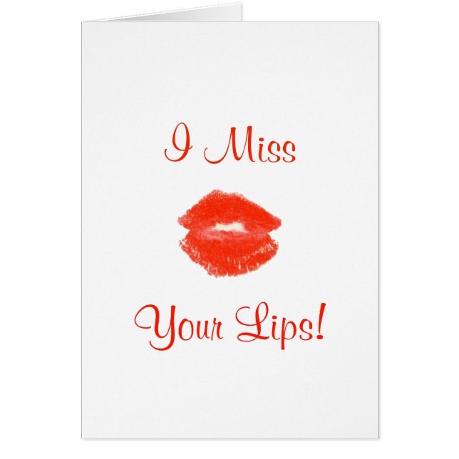 Jag saknar din Läppar! 4Kelly OBS Kort (Framsidan)