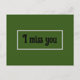 Jag saknar ditt gamla kort