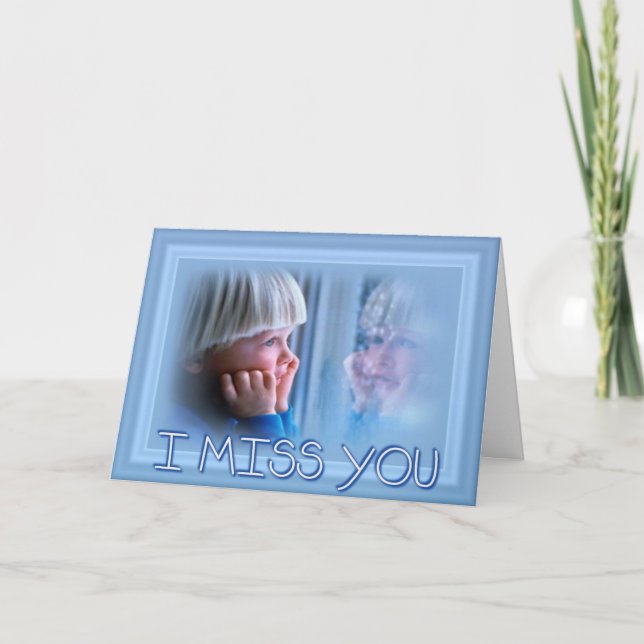 Jag saknar ditt hälsningskort kort (Framsida)