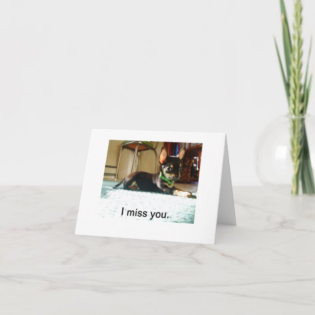 Jag saknar ditt kort (Framsida)