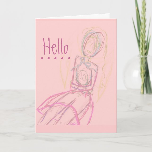 Jag saknar ditt kort i rosa (Framsida)