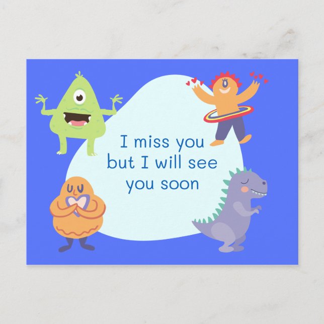 Jag saknar ditt vykort (Framsida)