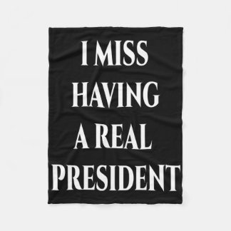 Jag saknar en riktig ordförande fleecefilt