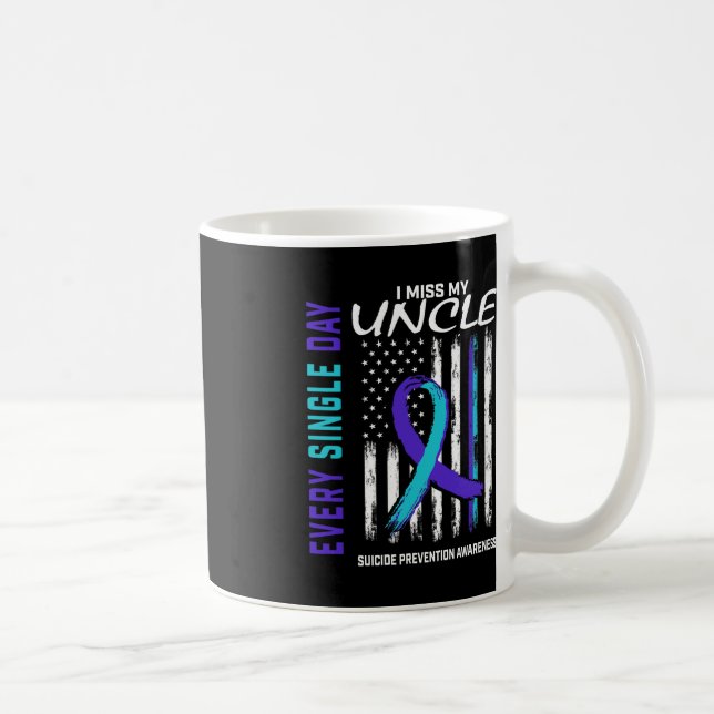 Jag saknar min farbror Suicide Awareness Preventio Kaffemugg (Höger)