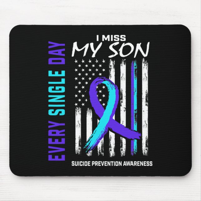 Jag saknar min son Suicide Prevention Awareness Am Musmatta (Framsidan)