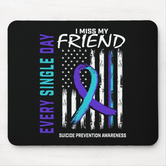 Jag saknar min vän Suicide Awareness Prevention Am Musmatta (Framsidan)