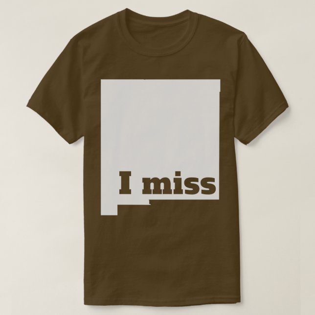 Jag saknar mitt hemland New mexico T Shirt (Design framsida)