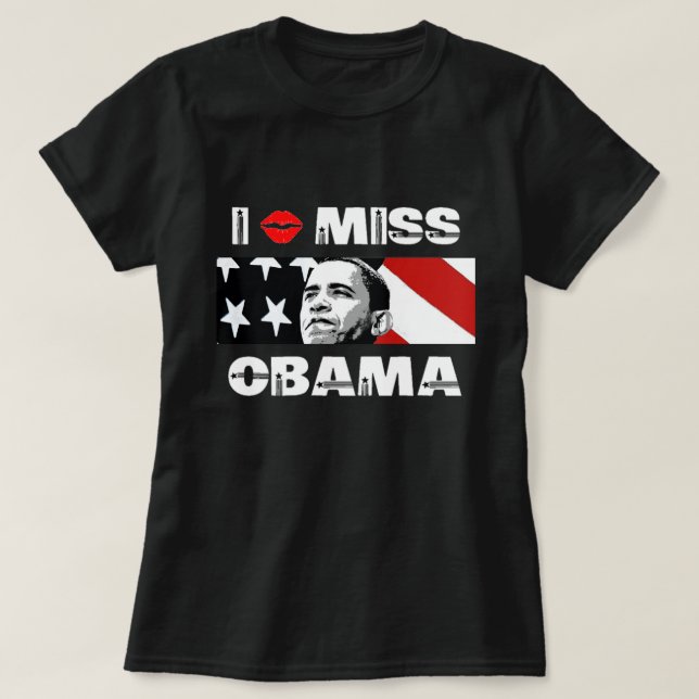 Jag saknar Obama T-Shirt (Design framsida)