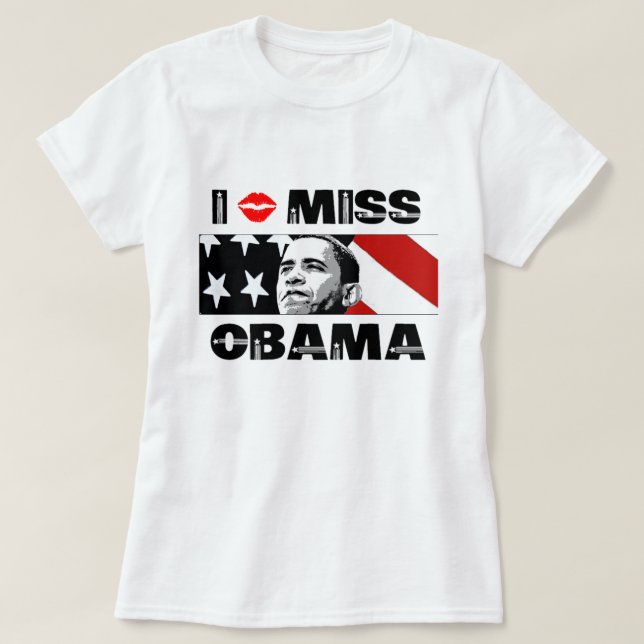 Jag saknar Obama T-Shirt (Design framsida)