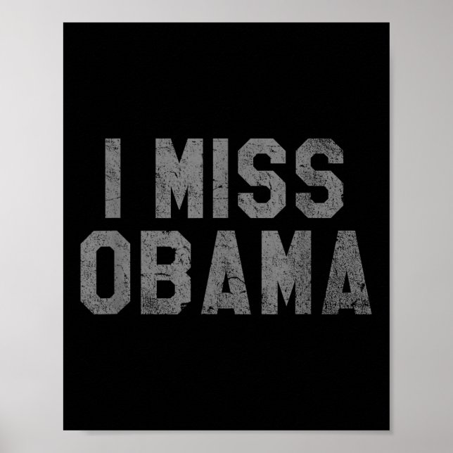 Jag saknar Obama, ta tillbaka Obama Poster (Framsidan)