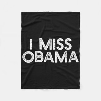 Jag saknar Obyma Anti Trump Dissent Protest Resist Fleecefilt