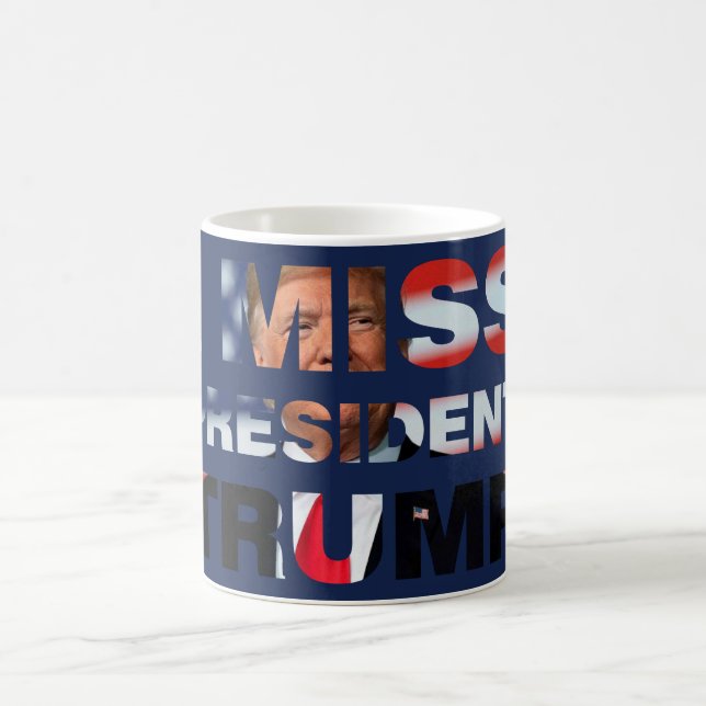 Jag saknar ordförande Trump Kaffemugg (Center)