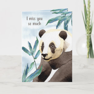 Jag saknar Panda Bear Kort