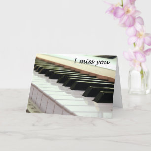 Jag saknar Piano Tangentbord kort