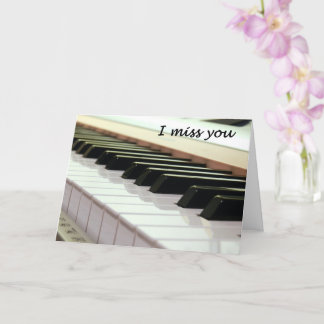 Jag saknar Piano Tangentbord kort