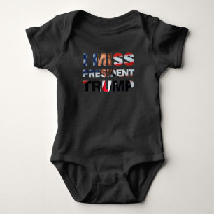 Jag saknar president Trump Baby Bodykostym T Shirt