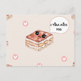 Jag saknar (TIRA-MISS) ditt hälsningskort Meddelande Vykort