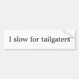 Jag saktar för tailgaters bildekal