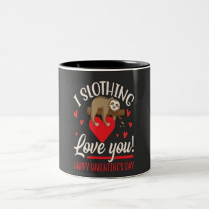 Jag saktar kärlek dig, glad valentindag Två-Tonad mugg