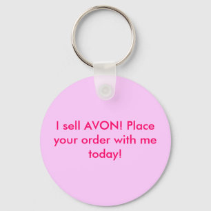 Jag säljer AVON! Förlägga ditt beställer med m Nyckelring