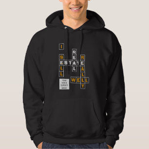 JAG SÄLL VERKLIGEN WELL   Real Gods LOGOTYP Hoodie