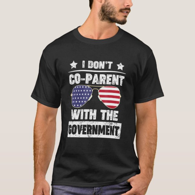 Jag samföräldrar inte med regeringen t shirt (Framsida)