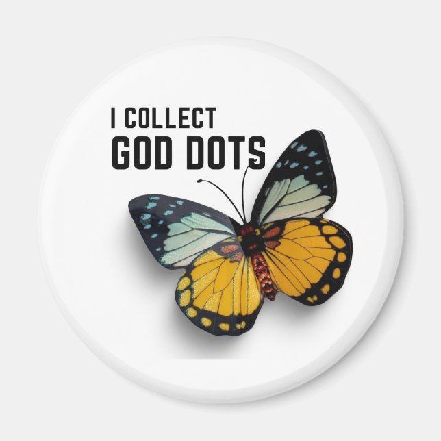 Jag samlar Gud Dots Magnet (Framsidan)
