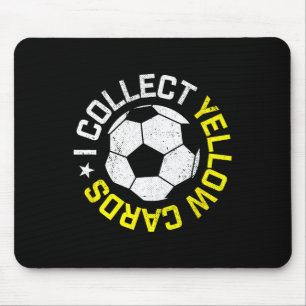 Jag Samlar Gula Kort, Roligt Citat Om Fotbollsspel Musmatta