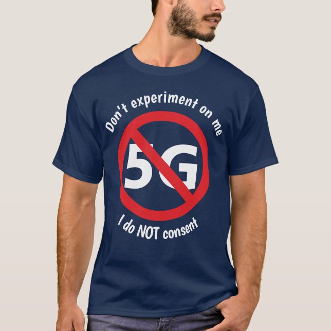 Jag samtycker inte till 5G T Shirt (Framsida)