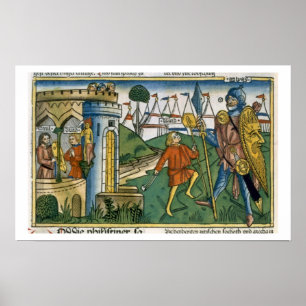 Jag Samuel 17 1-58 David besegrar Goliath och Poster