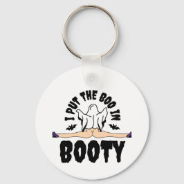 Jag satte Boo i Bootyn Funny Halloween Ghost-kvinn Nyckelring