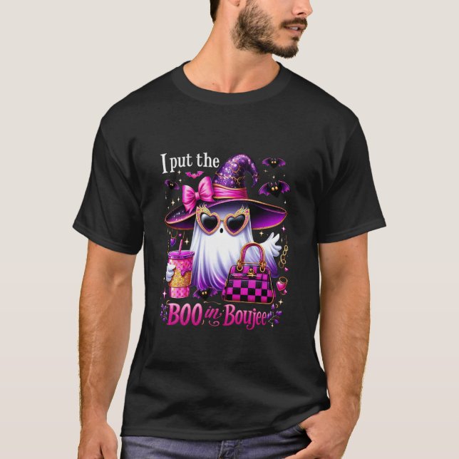 Jag satte Boo i Boujee God Halloween Söt Spöke T Shirt (Framsida)