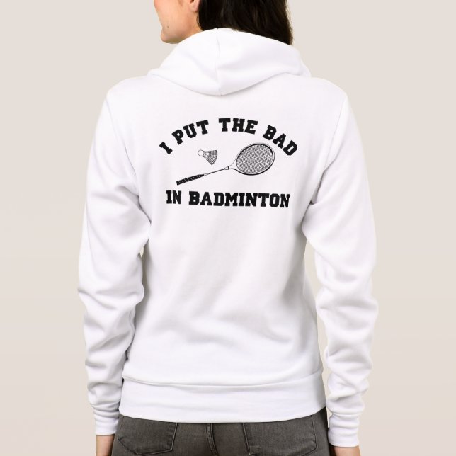 Jag satte dåligan i Badminton T-shirt (Baksida)