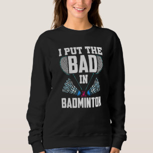 Jag satte den dåliga spelaren i Badminton Match Te T Shirt