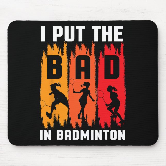 Jag satte den onda i Badminton i Shuttle I Badmint Musmatta (Framsidan)