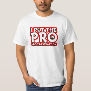Jag satte det Pro i förhalningrolig tröja