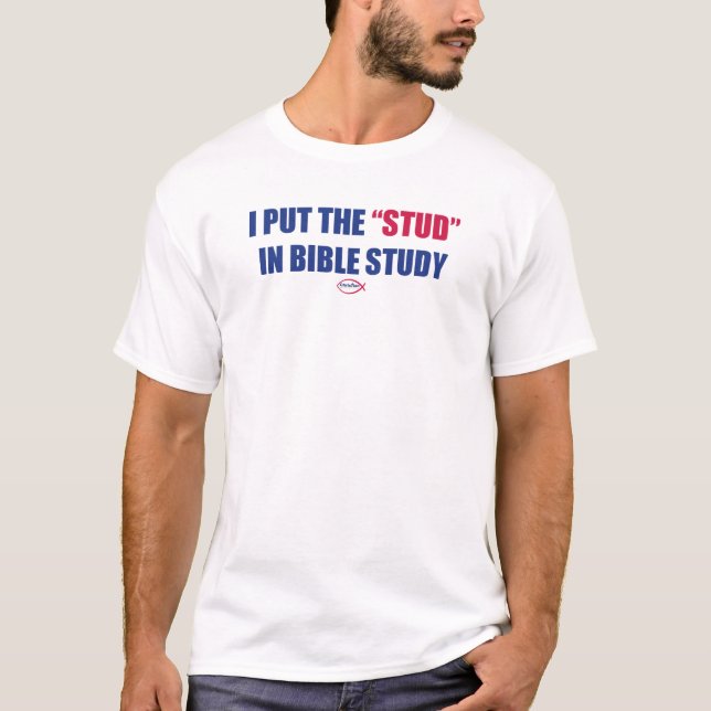 Jag satte "dubbar" i bibelstudieskjorta t-shirt (Framsida)